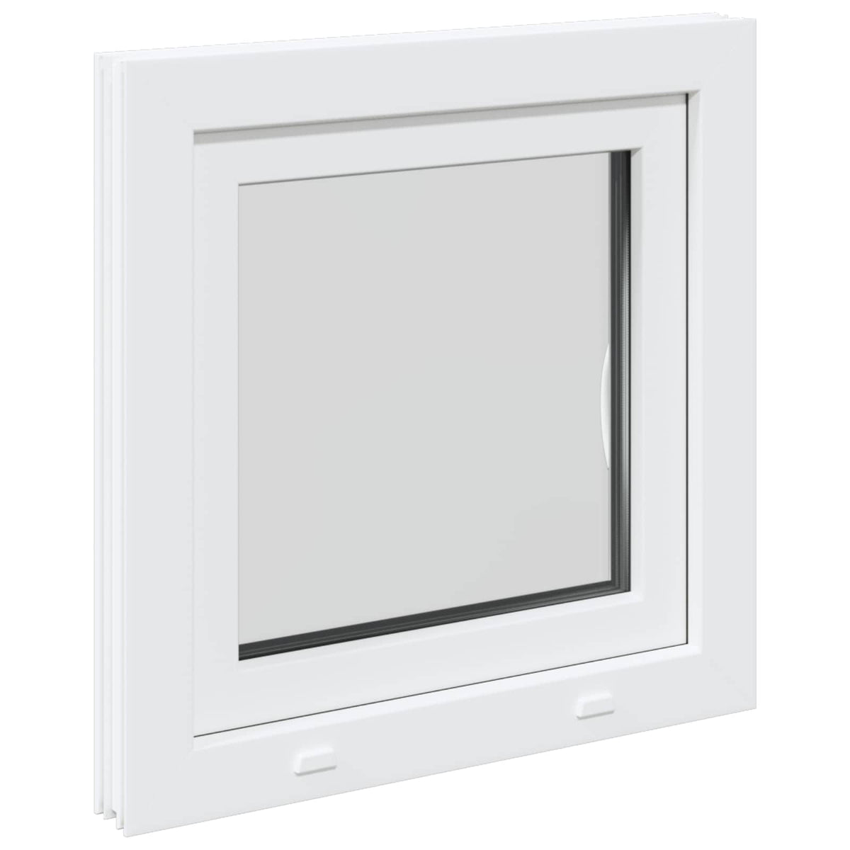 Kældervindue RISOR 55 x 55 cm PVC og glas
