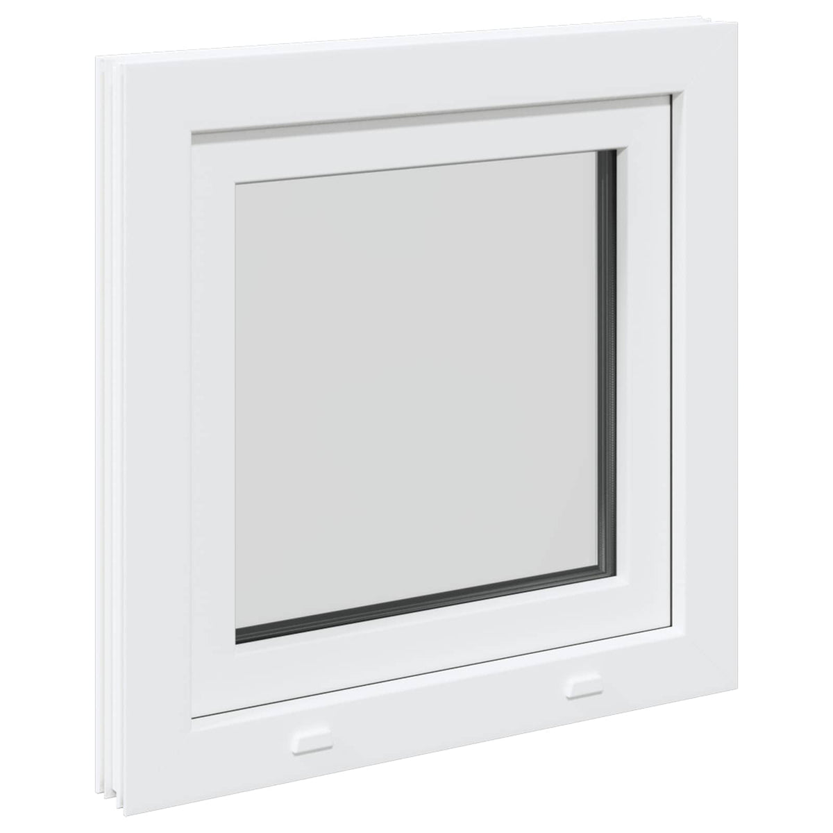 Kældervindue RISOR 55 x 55 cm PVC og glas