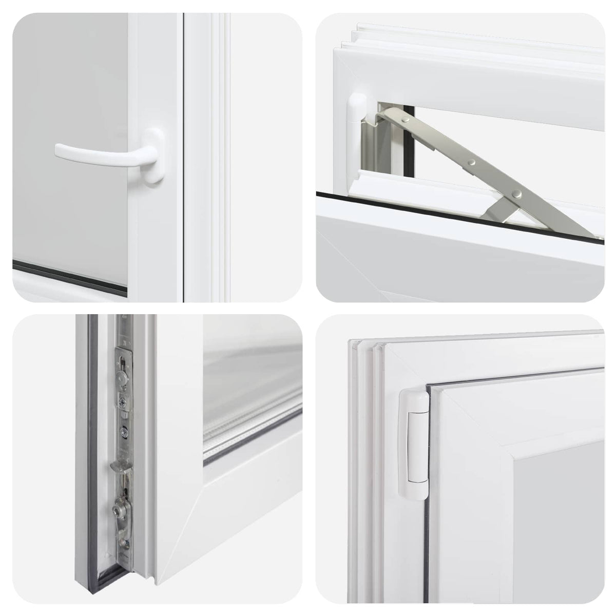 Kældervindue RISOR 50 x 55 cm PVC og glas