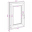 Kældervindue RISOR 40 x 70 cm PVC og glas