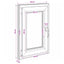 Kældervindue RISOR 50 x 70 cm PVC og glas