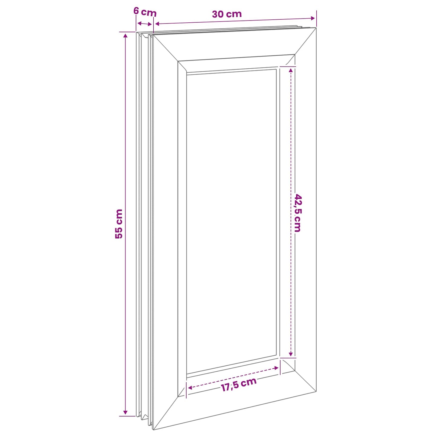 Kælder Vindue RISOR 30 x 55 cm PVC og glas