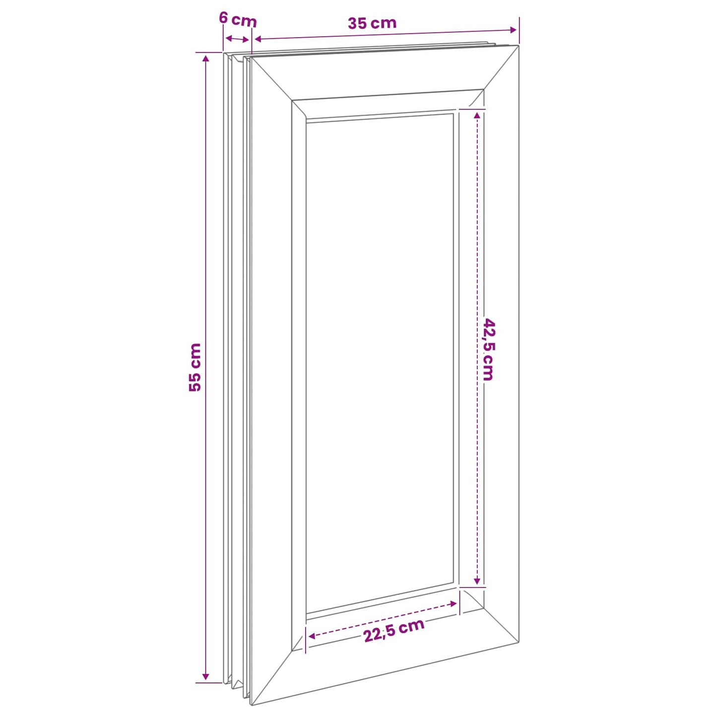 Kælder Vindue RISOR 35 x 55 cm PVC og glas