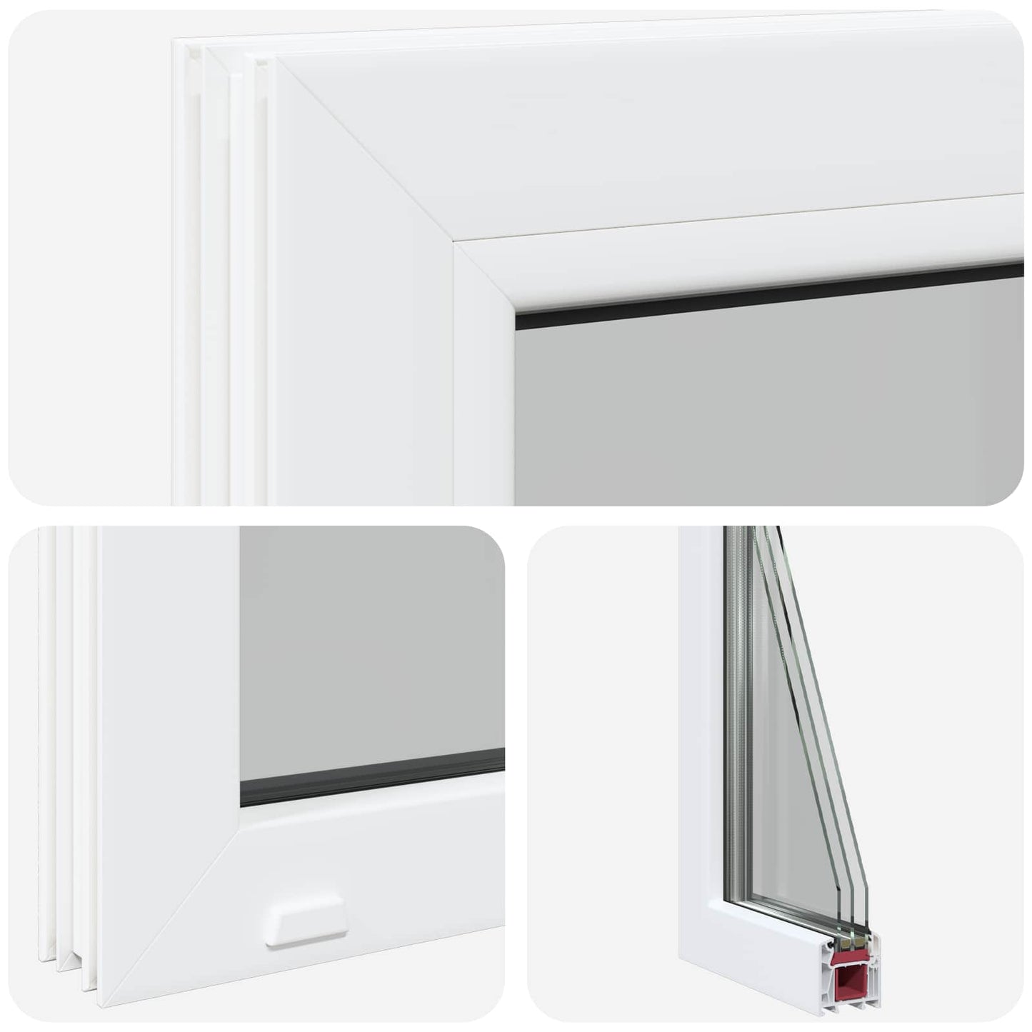 Kælder Vindue RISOR 30 x 60 cm PVC og glas