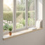Vindueskarme 2 stk. Hvid 160 x 15 x 2 cm Massivt Eg Træ