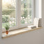 Vindueskarme 2 stk. Hvid 90 x 30 x 2 cm Massivt Eg Træ