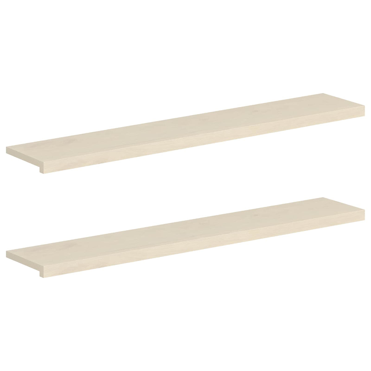 Vindueskarme 2 stk. Hvid 160 x 25 x 2 cm Massivt Eg Træ