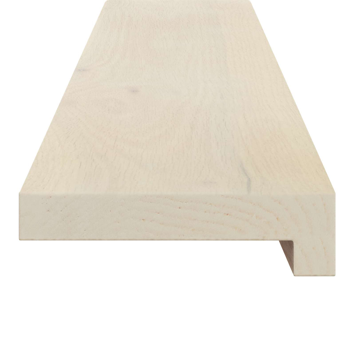 Vindueskarme 2 stk. Hvid 80 x 40 x 2 cm Massivt Eg Træ