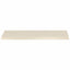Vindueskarme 2 stk. Hvid 110 x 40 x 2 cm Massivt Eg Træ