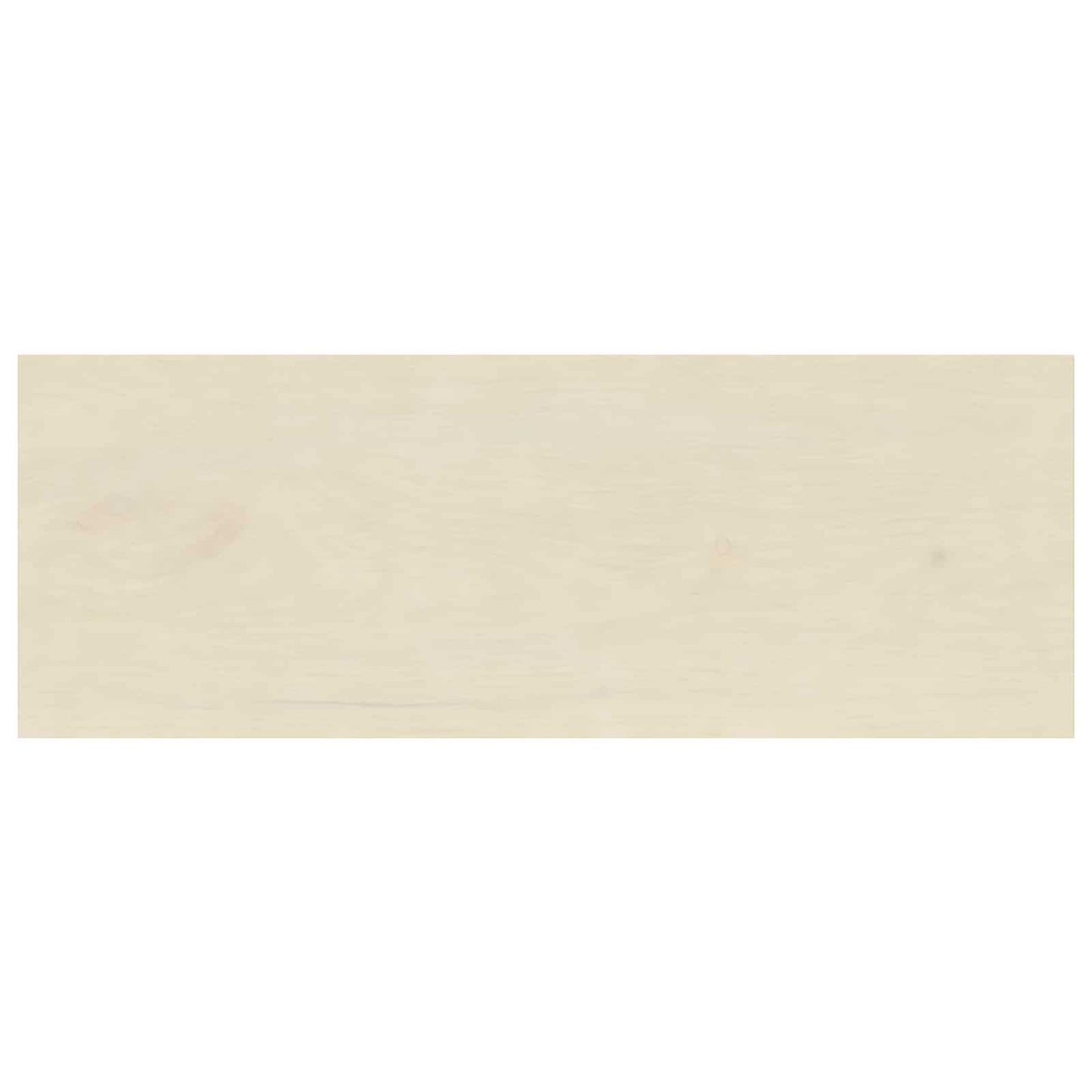 Vindueskarme 2 stk. Hvid 120 x 40 x 2 cm Massivt Eg Træ