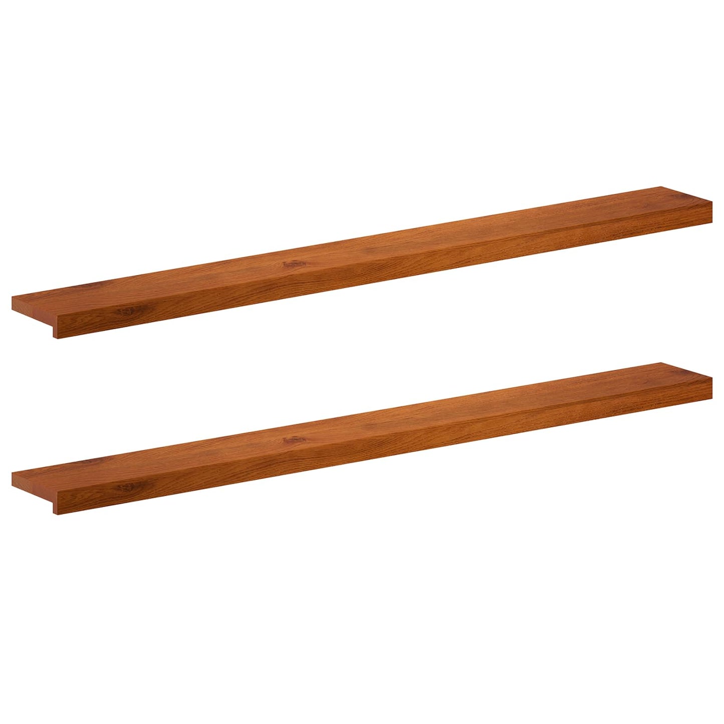 Vindueskarme 2 stk. Brun 160 x 20 x 2 cm Massivt Eg Træ