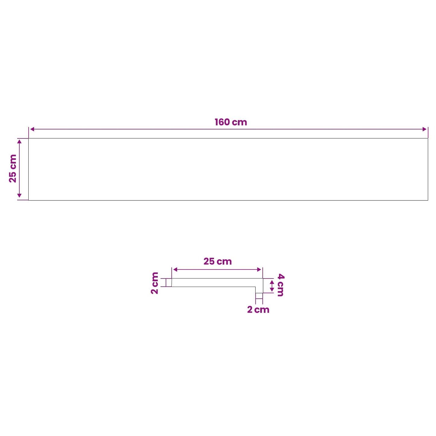 Vindueskarme 2 stk. Brun 160 x 25 x 2 cm Massivt Eg Træ