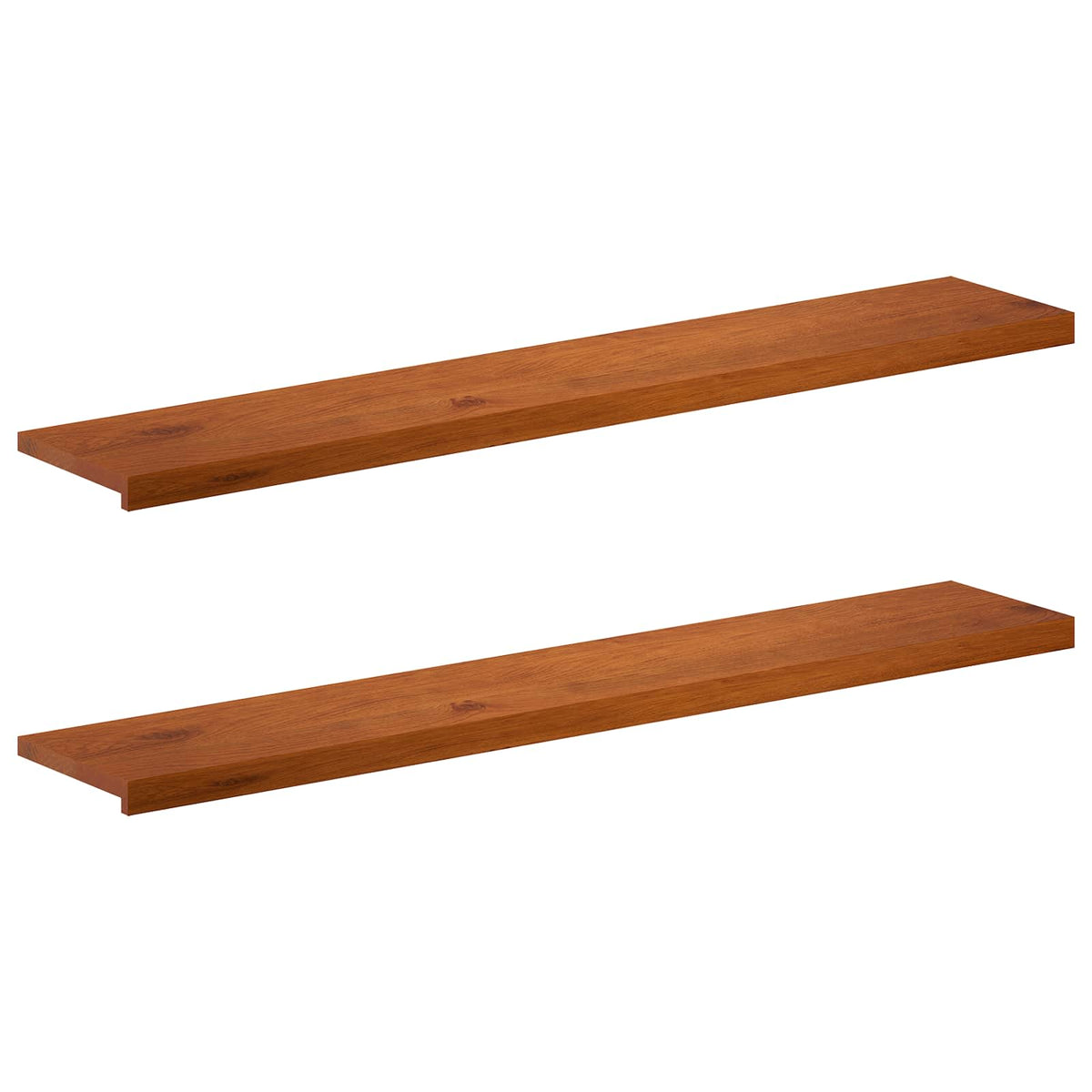 Vindueskarme 2 stk. Brun 140 x 30 x 2 cm Massivt Eg Træ