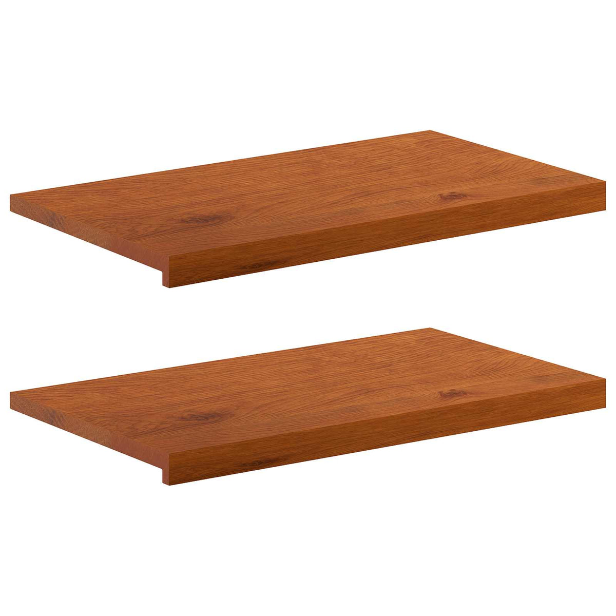 Vindueskarme 2 stk. Brun 70 x 30 x 2 cm Massivt Eg Træ
