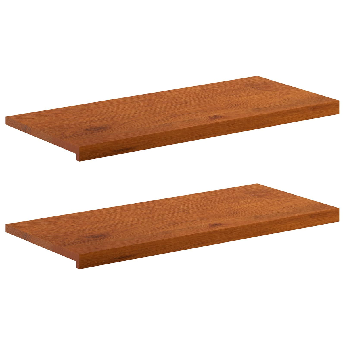 Vindueskarme 2 stk. Brun 90 x 40 x 2 cm Massivt Eg Træ