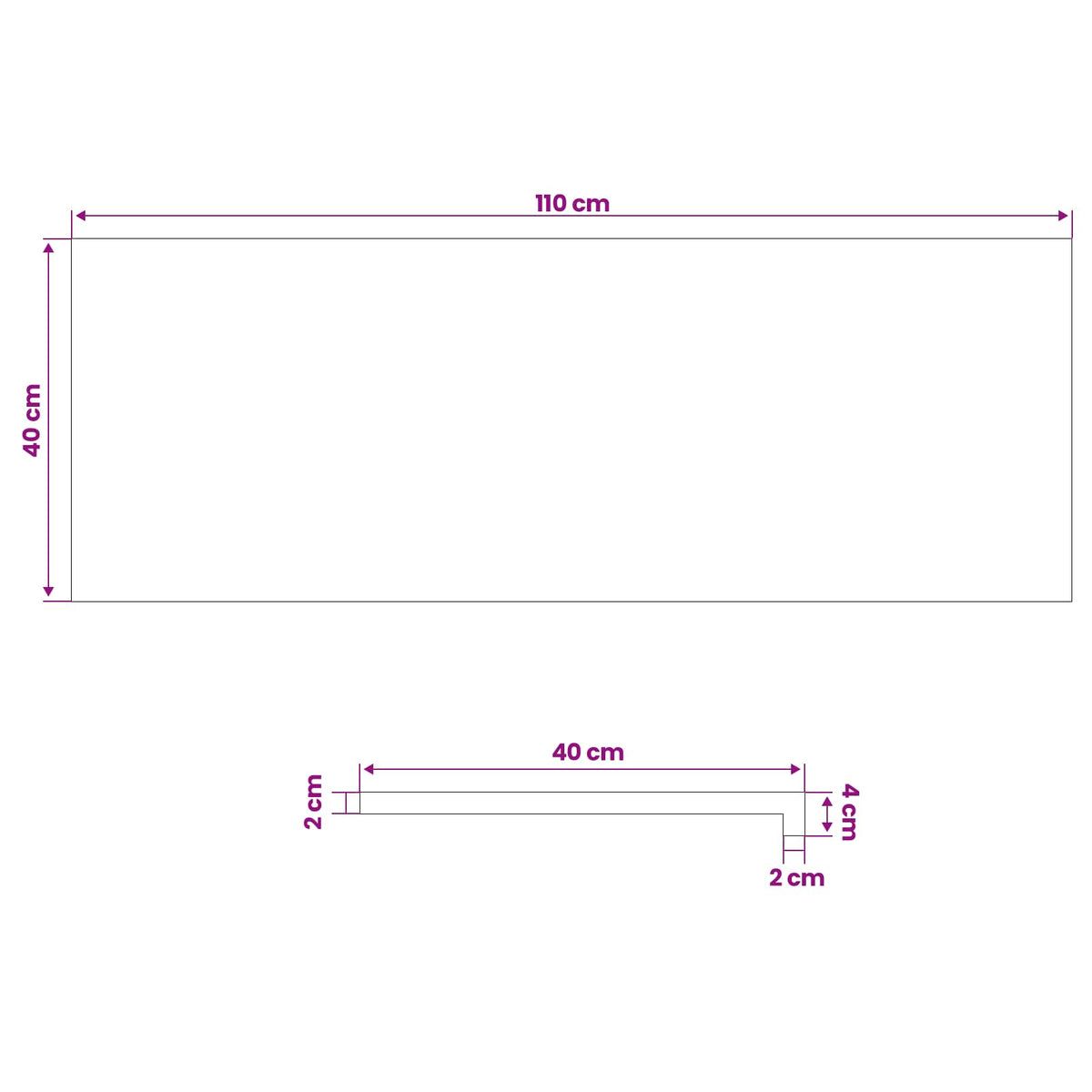 Vindueskarme 2 stk. Brun 110 x 40 x 2 cm Massivt Eg Træ