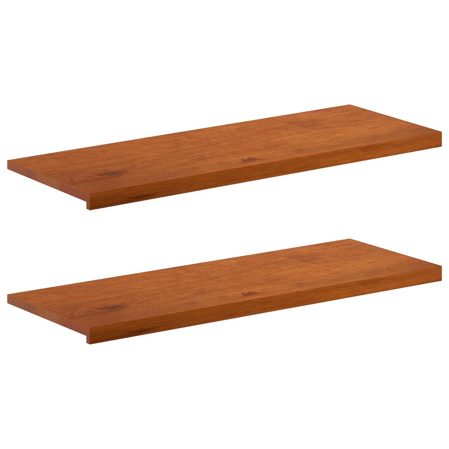 Vindueskarme 2 stk. Brun 120 x 40 x 2 cm Massivt Eg Træ