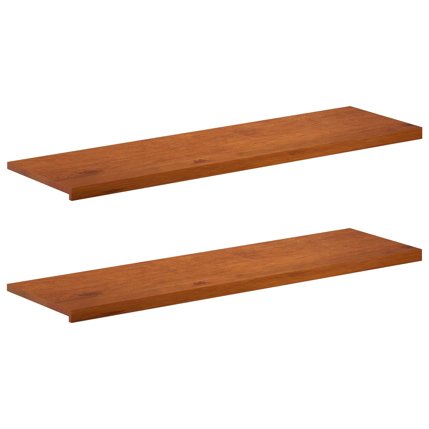 Vindueskarme 2 stk. Brun 140 x 40 x 2 cm Massivt Eg Træ