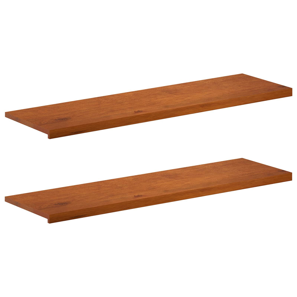 Vindueskarme 2 stk. Brun 160 x 40 x 2 cm Massivt Eg Træ