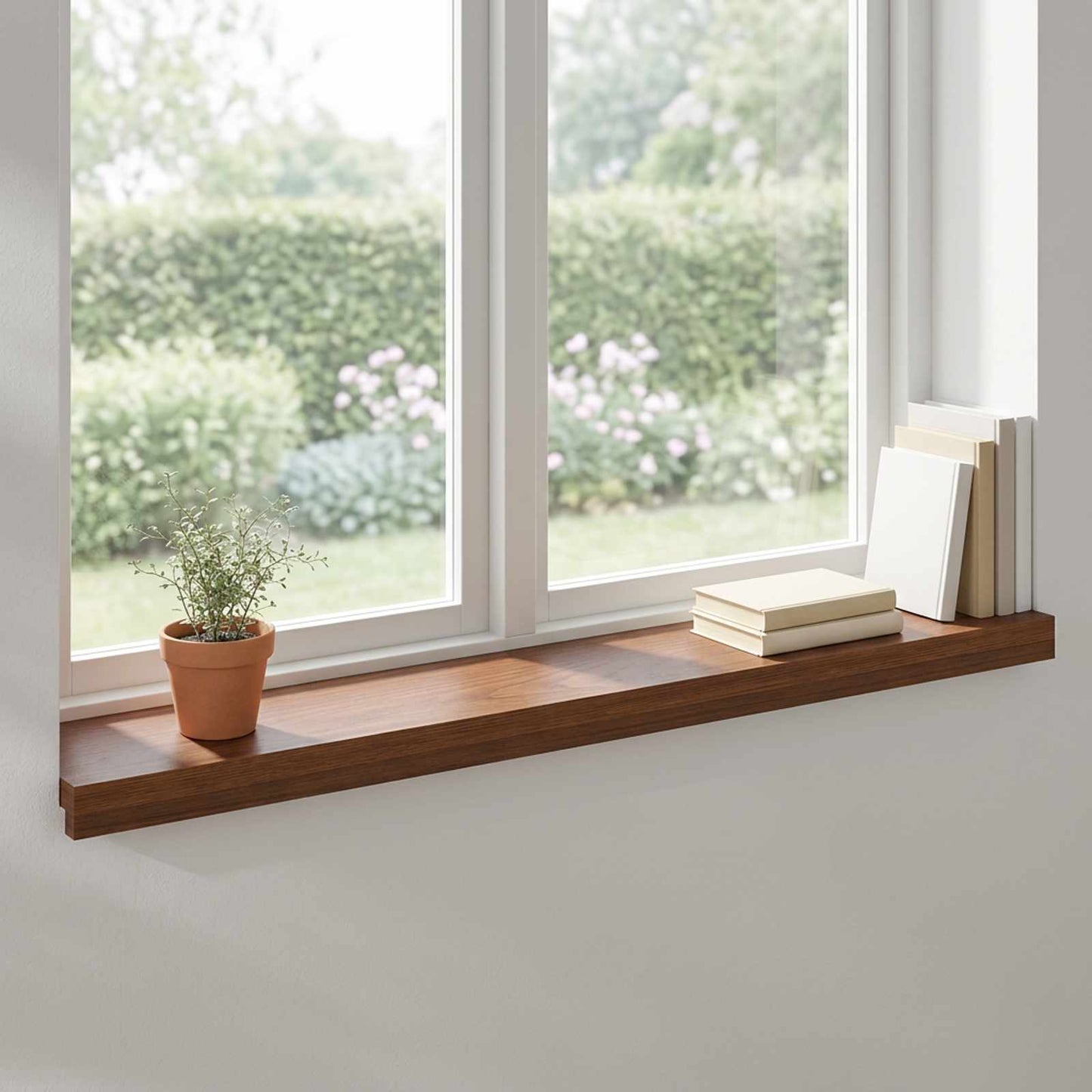 Vindueskarme 2 stk. Mørk Brun 70 x 20 x 2 cm Massivt Eg Træ