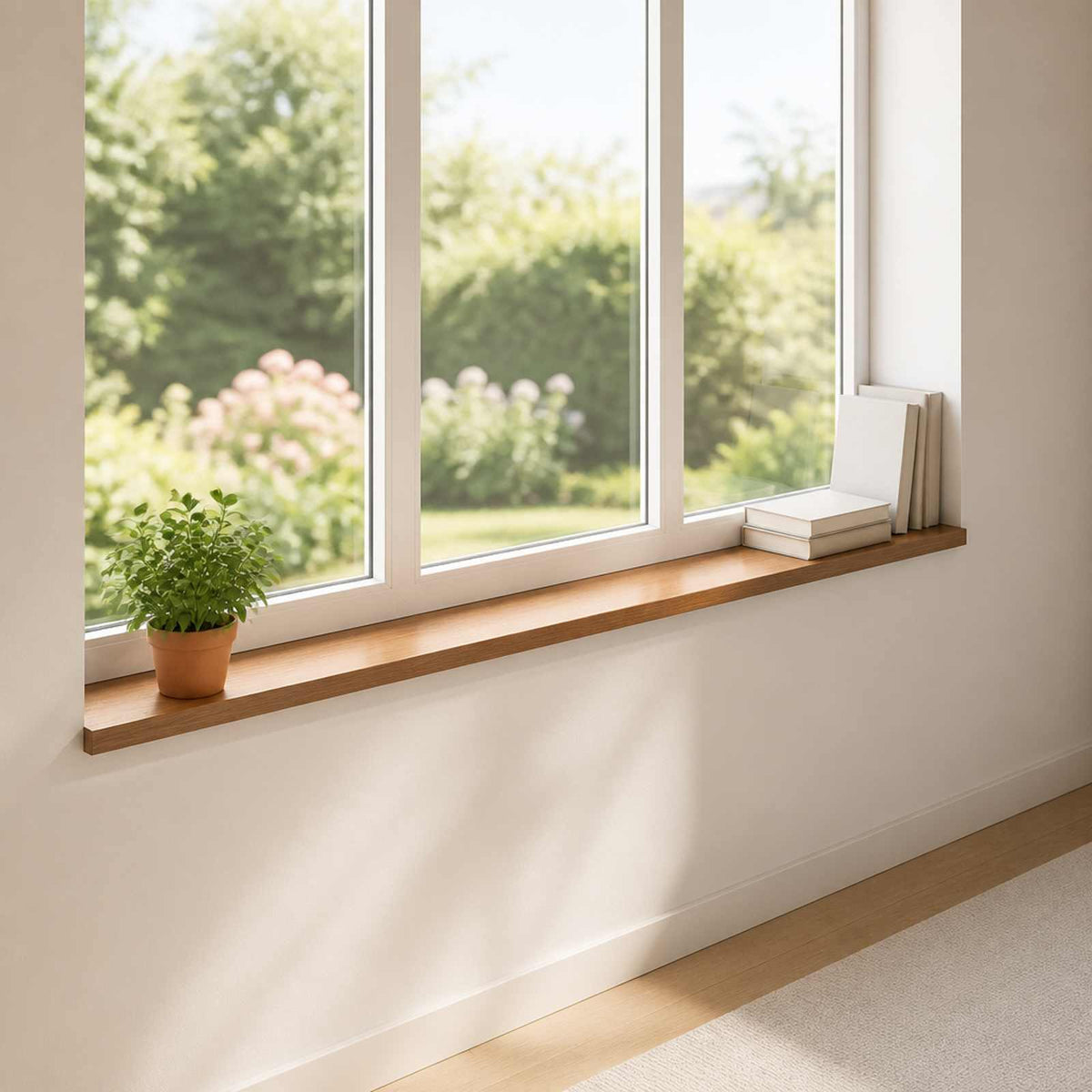 Vindueskarme 2 stk. Mørk Brun 140 x 15 x 2 cm Massivt Eg Træ
