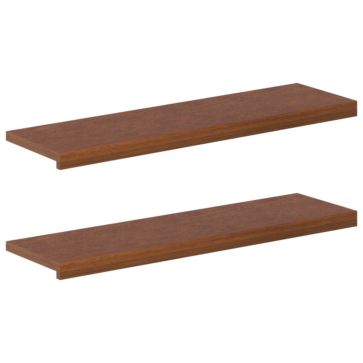 Vindueskarme 2 stk. Mørk Brun 90 x 30 x 2 cm Massivt Eg Træ