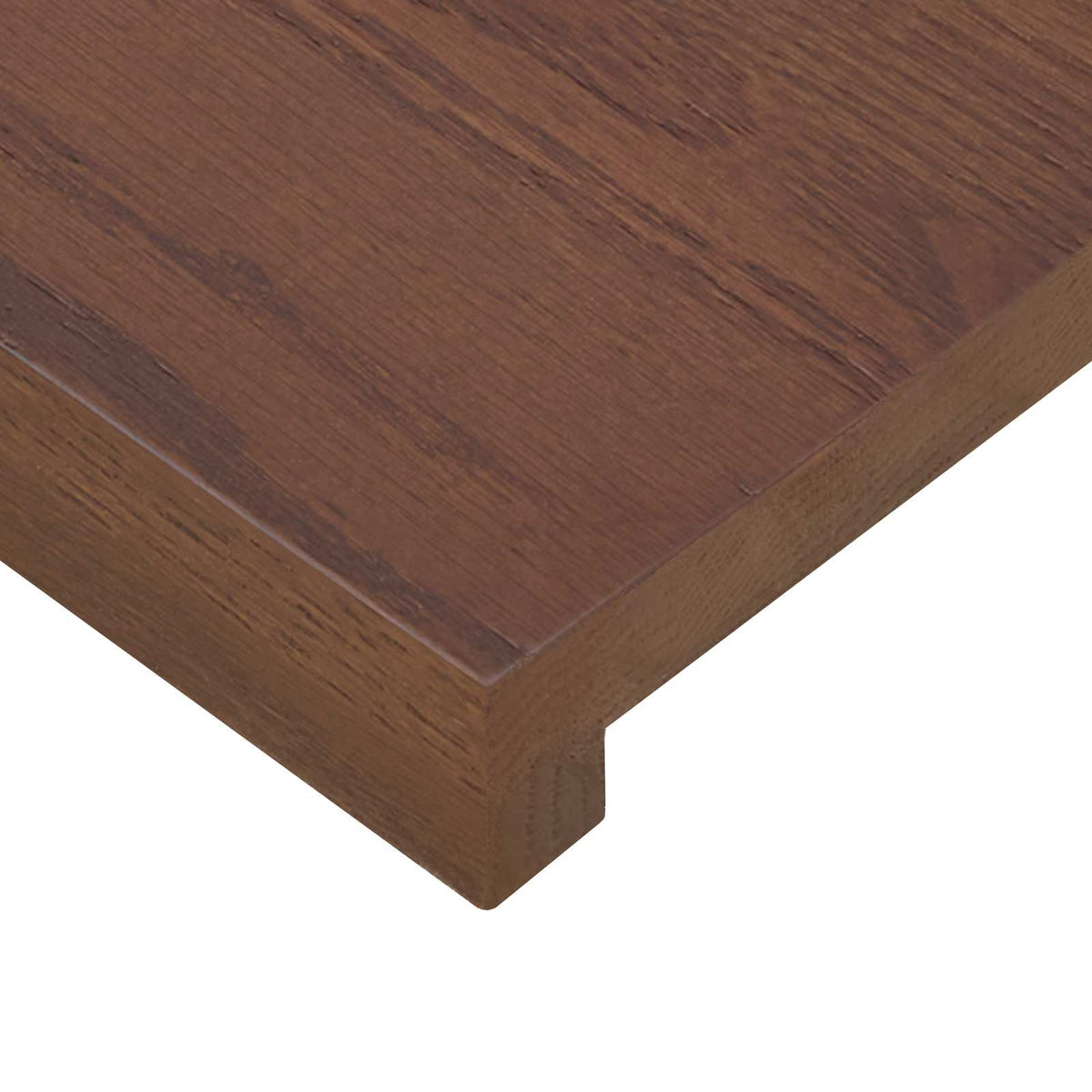 Vindueskarme 2 stk. Mørk Brun 120 x 30 x 2 cm Massivt Eg Træ