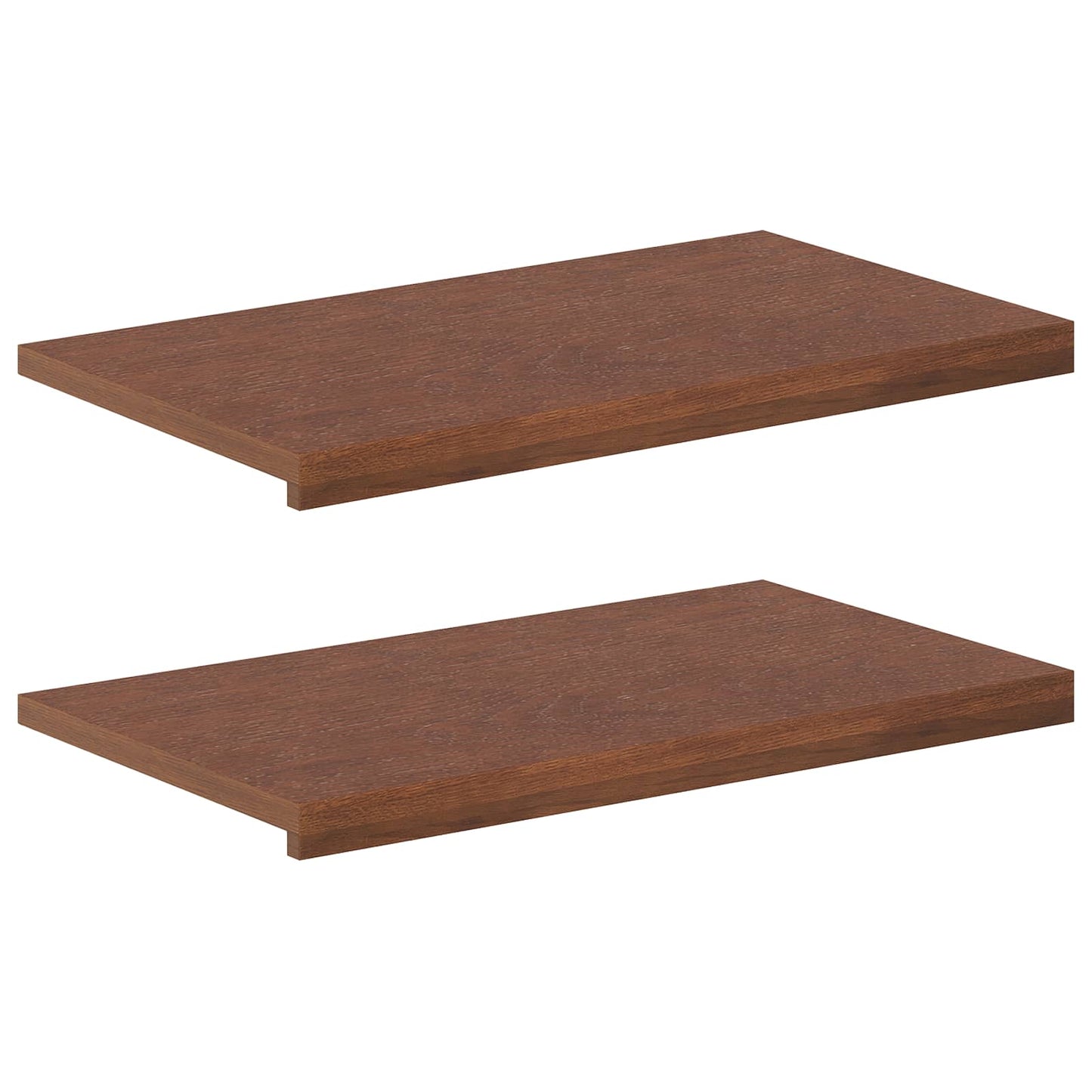 Vindueskarme 2 stk. Mørk Brun 80 x 40 x 2 cm Massivt Eg Træ