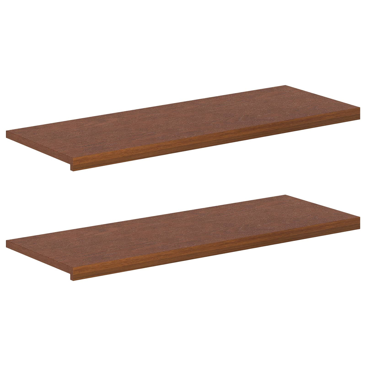 Vindueskarme 2 stk. Mørk Brun 120 x 40 x 2 cm Massivt Eg Træ