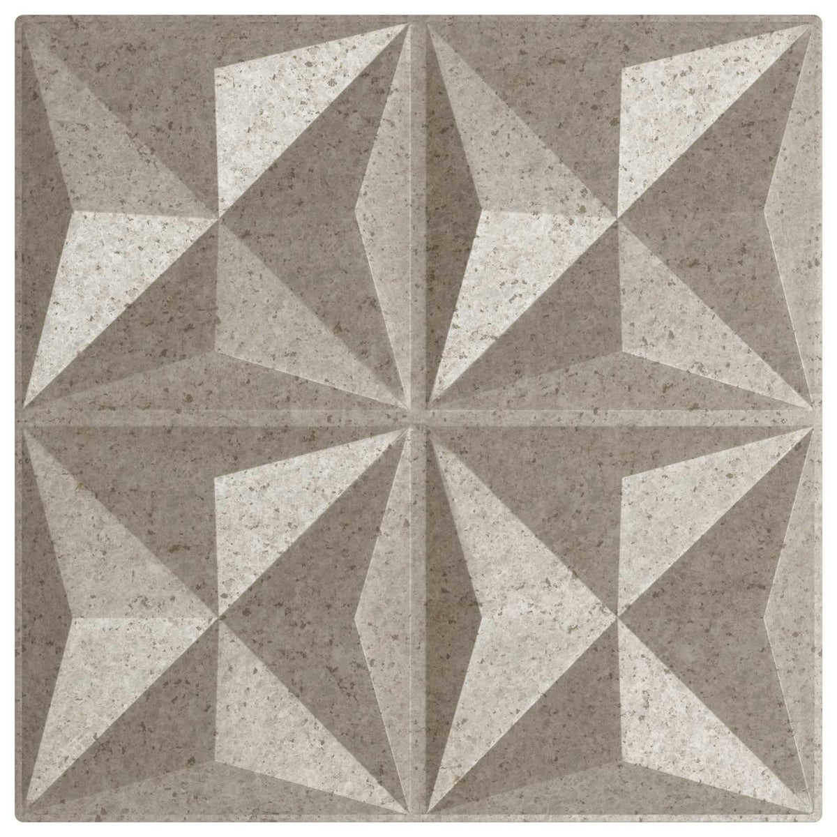 Vægpaneler 48 stk. 50 x 50 cm Origami beton XPS Skum