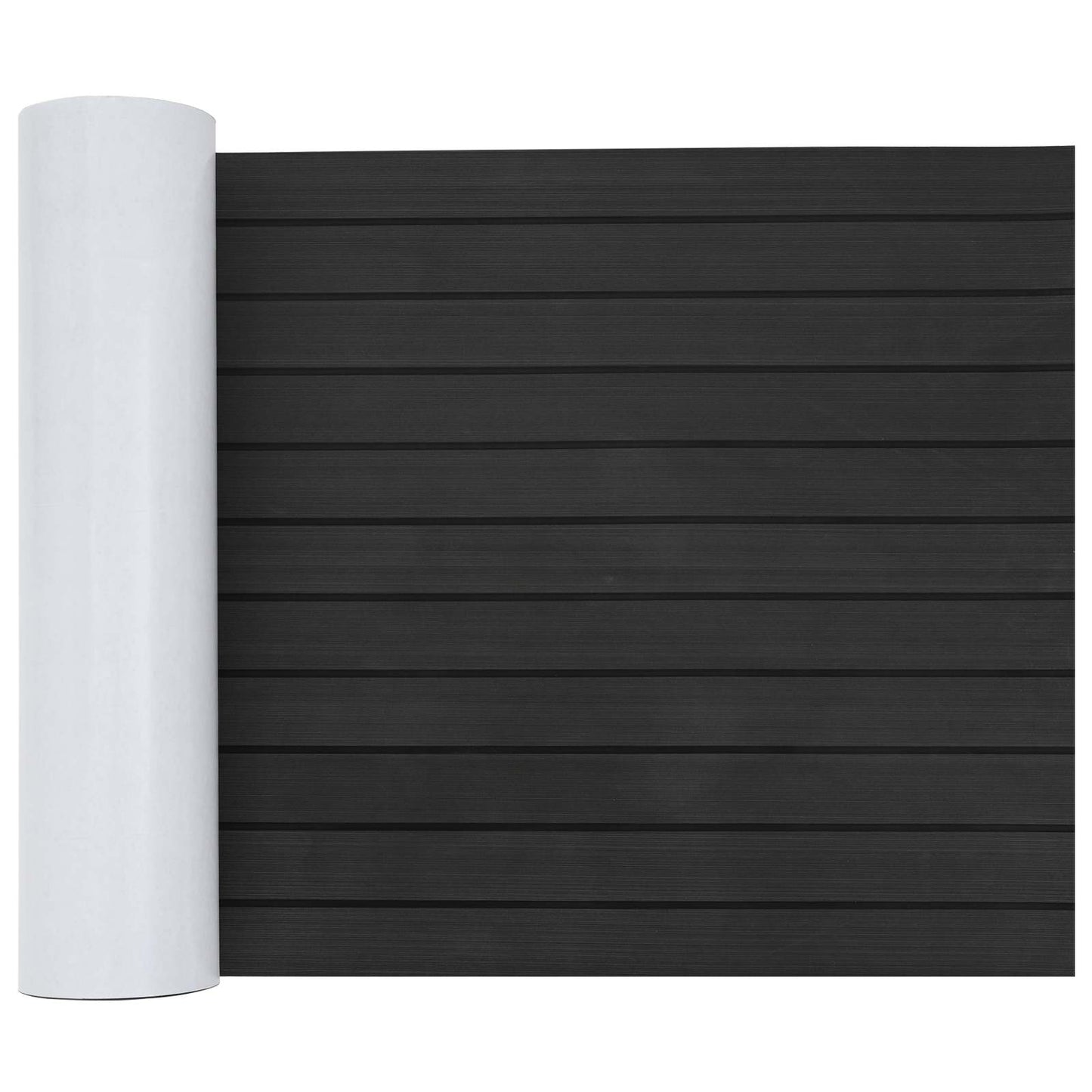 Bådmåtte Stribet Mørk Grå og Sort 240 x 60 cm EVA