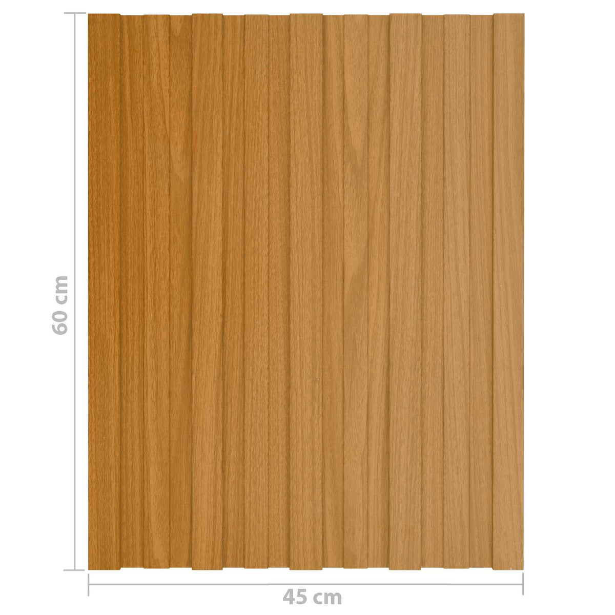 Tagpanel 36 stk. Naturfarvet 60 x 45 cm Galvaniseret stål