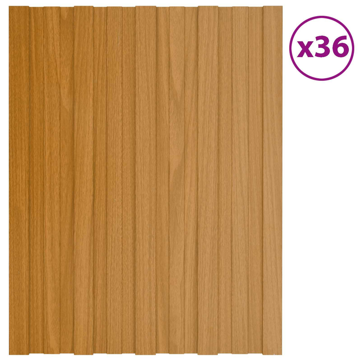 Tagpanel 36 stk. Naturfarvet 60 x 45 cm Galvaniseret stål
