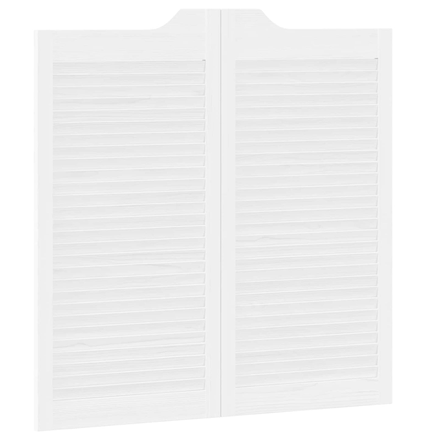 Svingdøre 2 stk. 100 x 100 cm Massivt fyrretræ Hvid