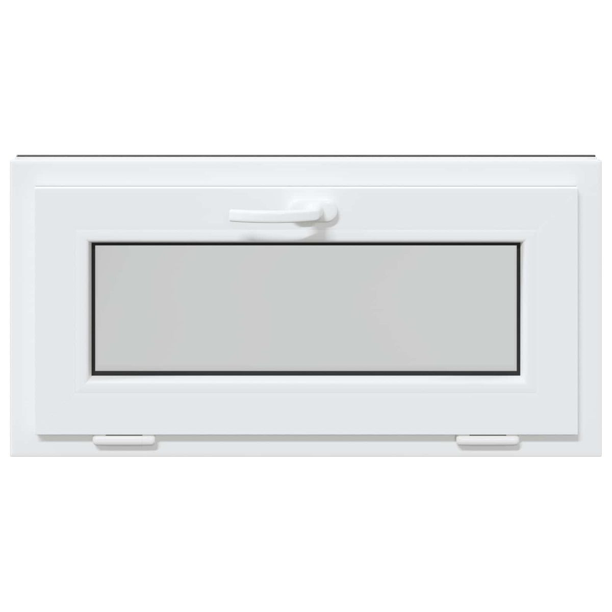 Kældervindue RISOR 80 x 40 cm PVC og klart, almindeligt glas