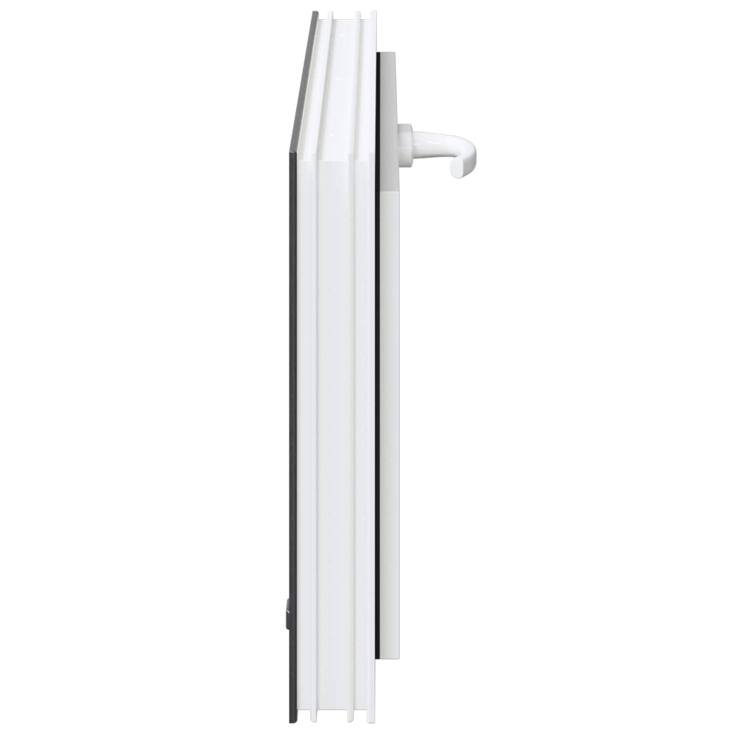 Kældervindue RISOR 80 x 40 cm PVC og klart, almindeligt glas