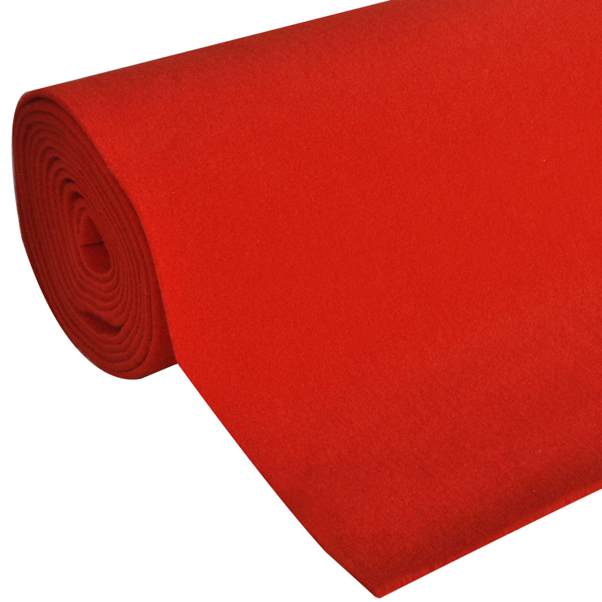 Tæppe Rød 1 x 20 m Polyester