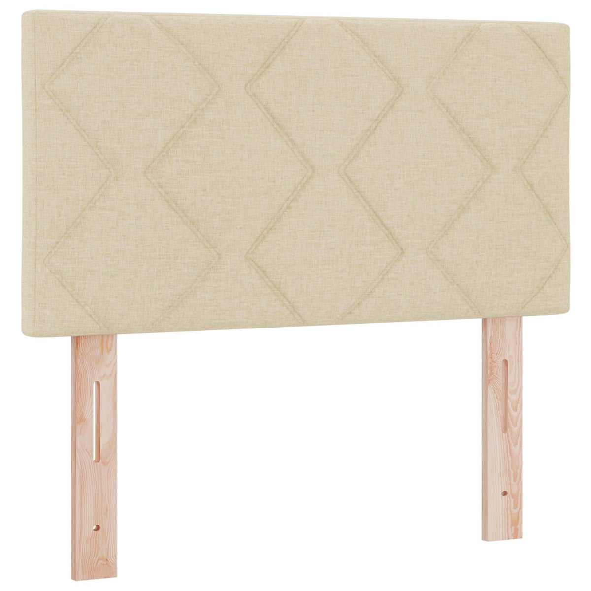 Boxmadras med topmadras Cremefarvet 100 x 200 cm Stof