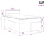 Boxmadras med topmadras Cremefarvet 120 x 190 cm Stof