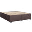 Boxmadras med topmadras Mørk Brun 180 x 200 cm Stof