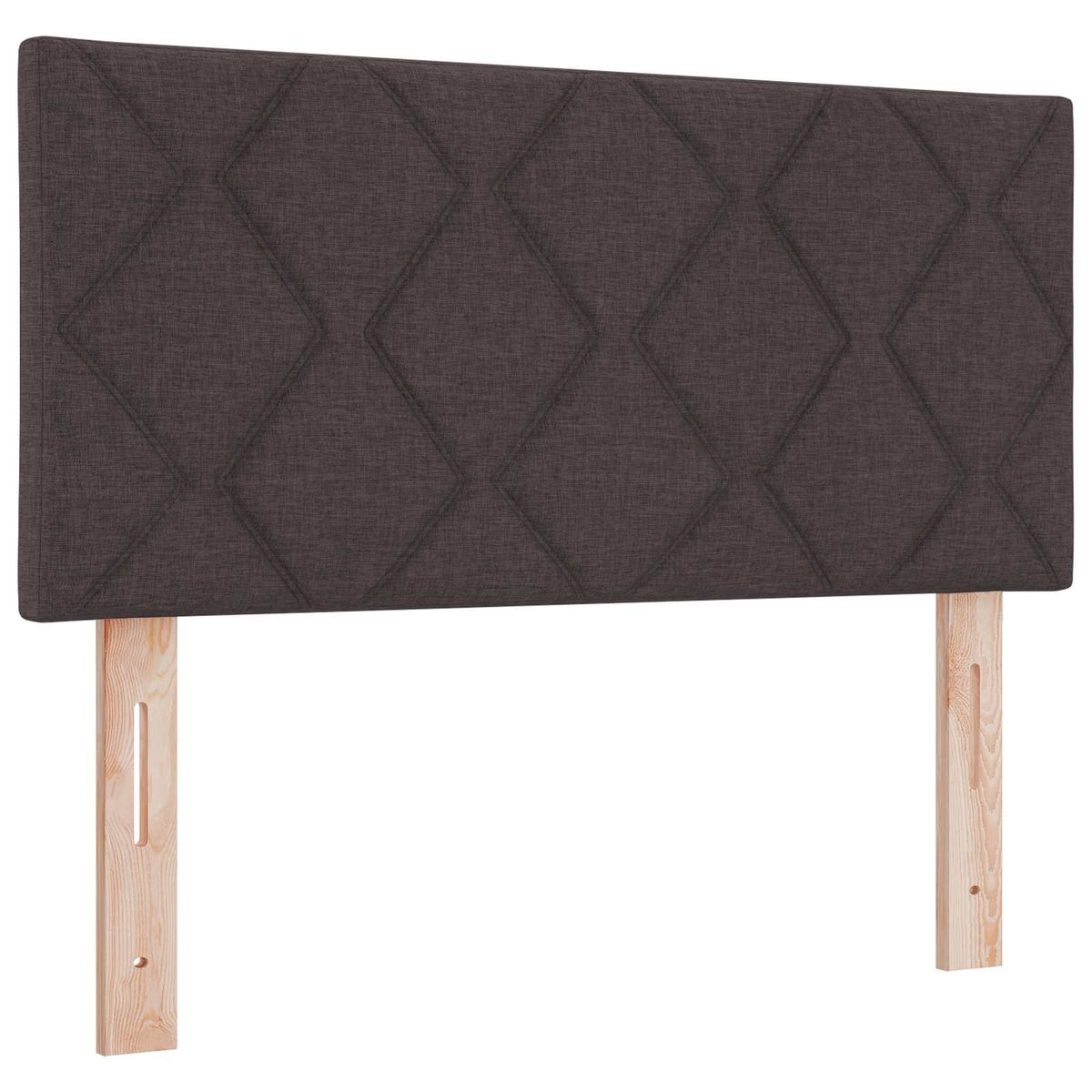 Boxmadras med topmadras Mørk Brun 90 x 200 cm Stof