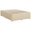 Boxmadras med topmadras Cremefarvet 140 x 200 cm Stof