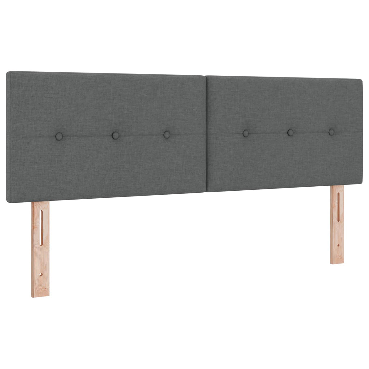Boxmadras med topmadras Mørkegrå 160 x 200 cm Stof