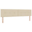 Boxmadras med topmadras Cremefarvet 200 x 200 cm Stof