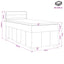 Boxmadras med topmadras Cremefarvet 80 x 200 cm Stof