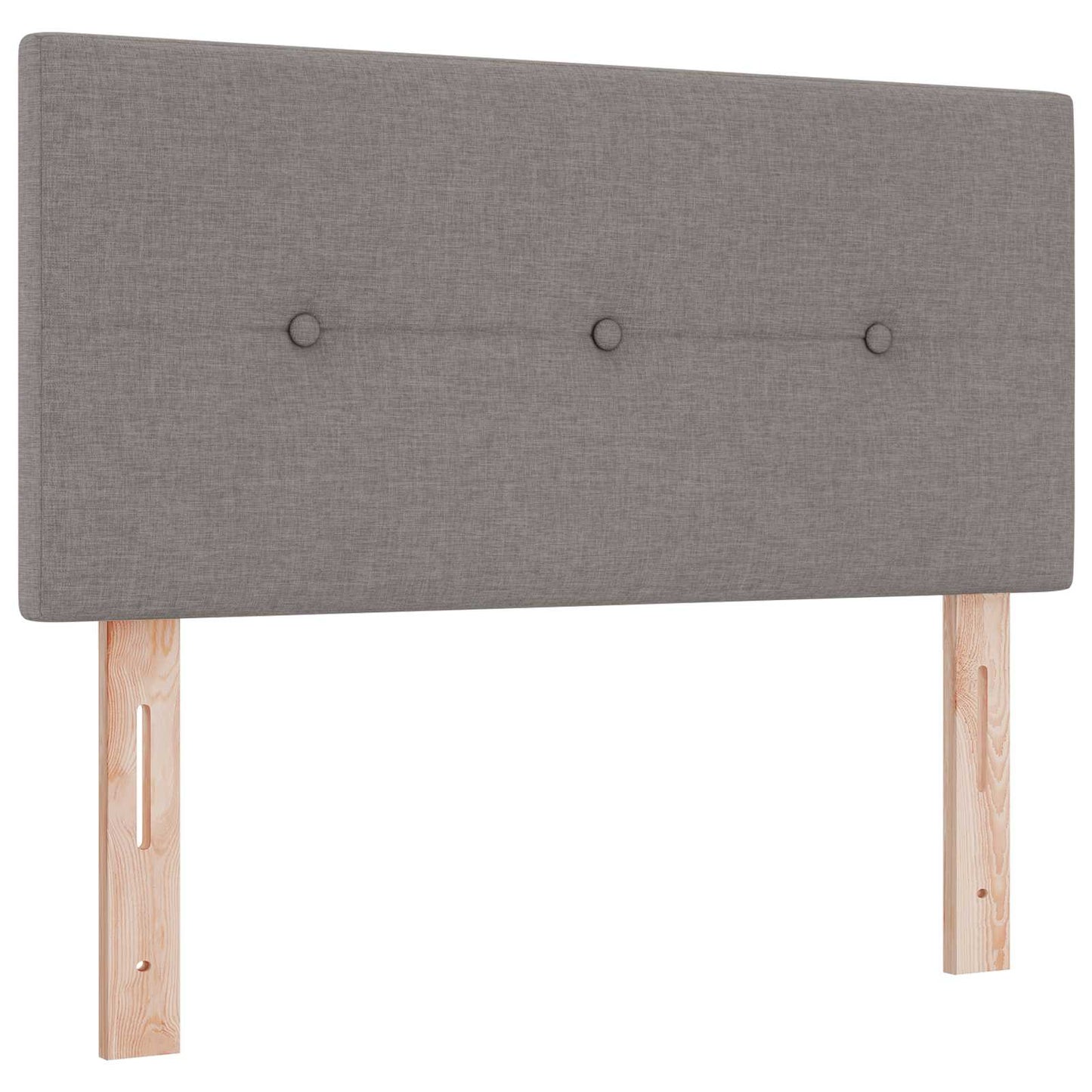Boxmadras med topmadras Gråbrun 100 x 200 cm Stof