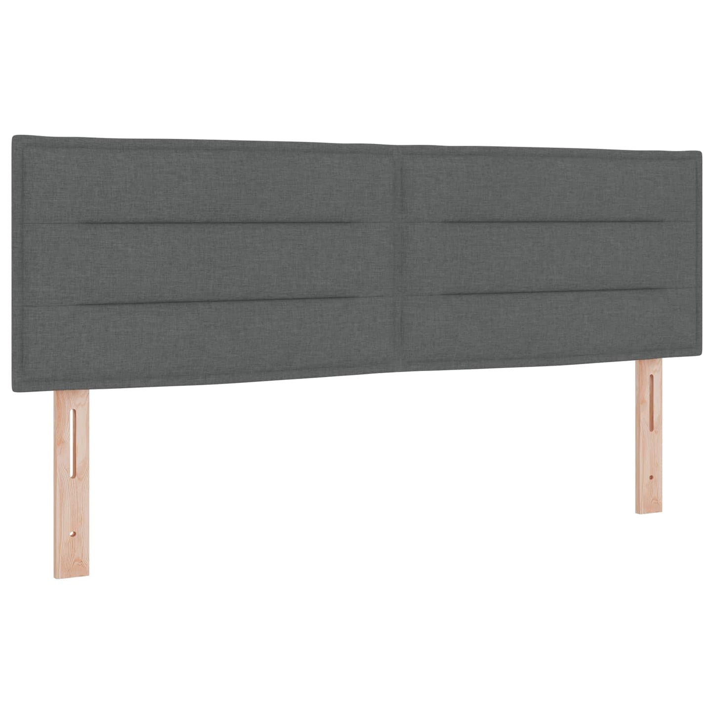 Boxmadras med topmadras Mørkegrå 140 x 190 cm Stof
