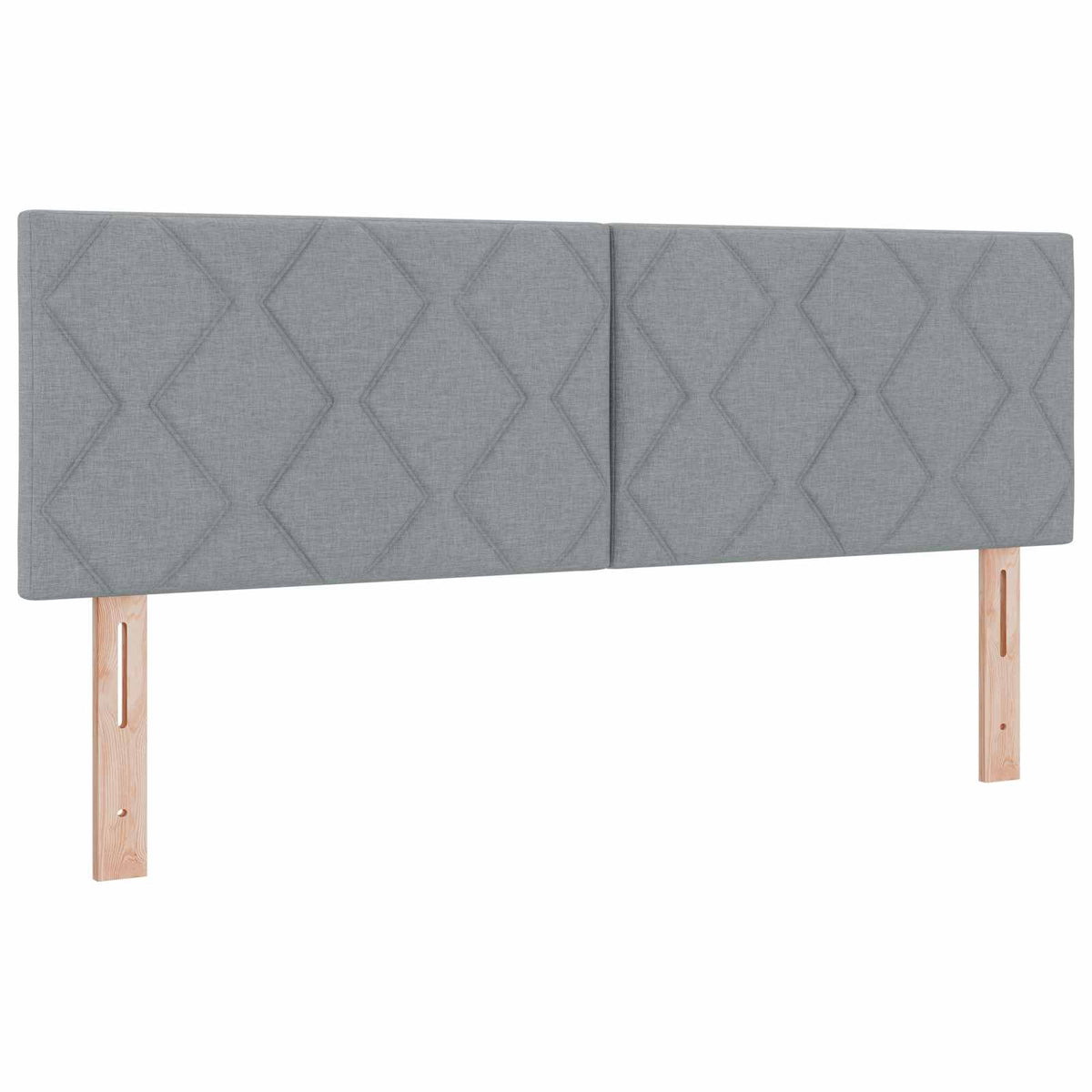 Boxmadras med topmadras Lysegrå 140 x 200 cm Stof