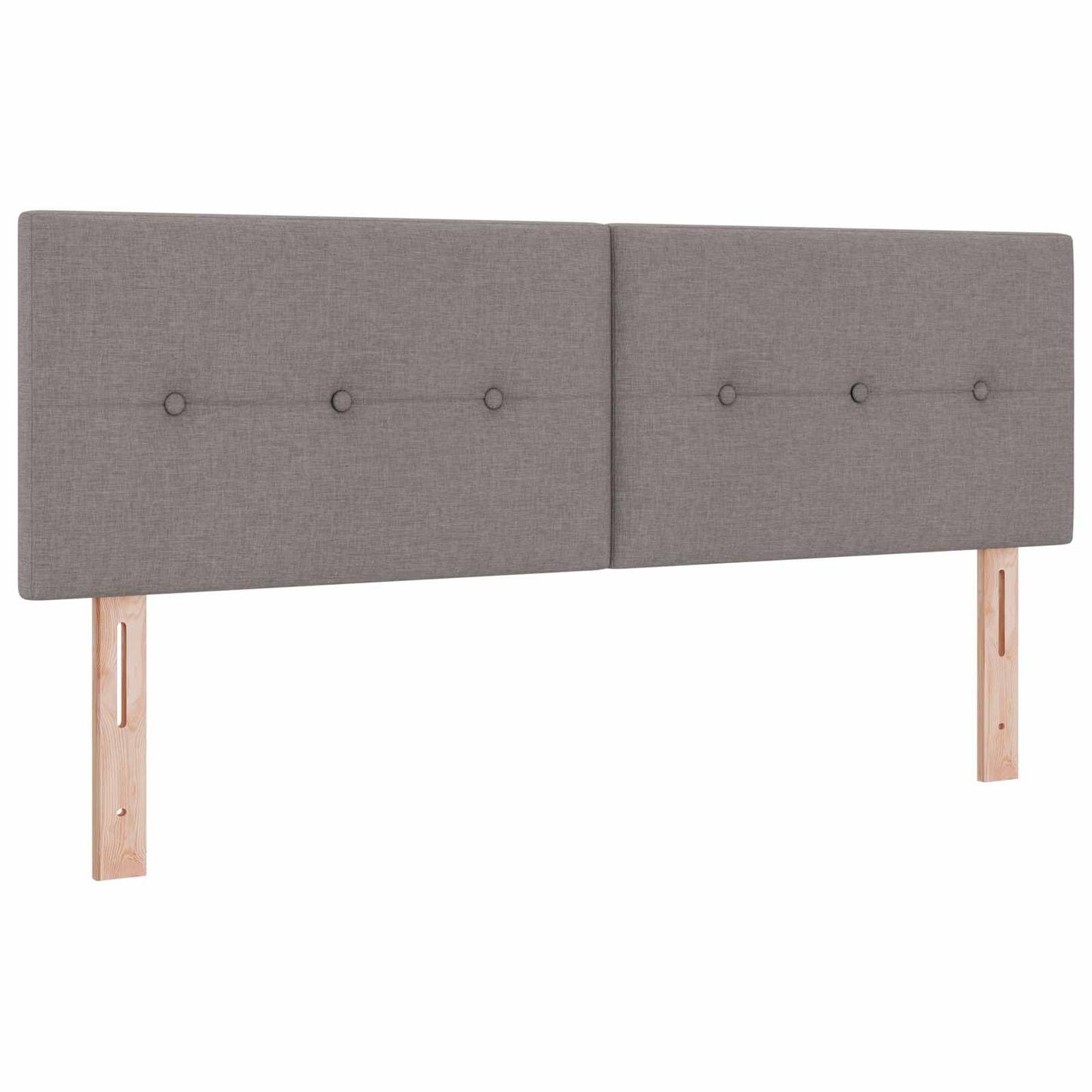 Boxmadras med topmadras Gråbrun 160 x 200 cm Stof