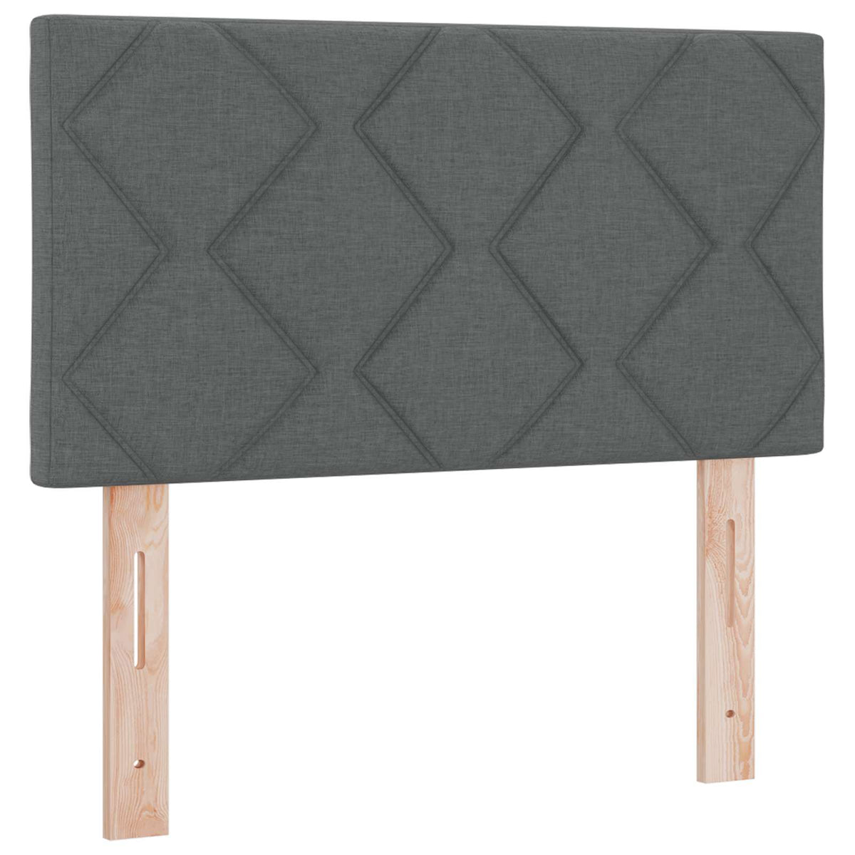 Boxmadras med topmadras Mørkegrå 80 x 200 cm Stof